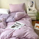 Xpoko Pastel Lace Edge Bedding Set