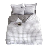 Xpoko Plain Grid Bedding Set