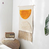 Xpoko Bohemian Geometric Tufted Wall Tapestry