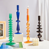 Xpoko Danish Pastel Colorful Layered Candle Stick