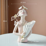 Xpoko Butterfly Forest Girl Figurine Vase