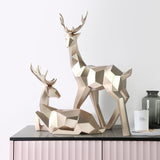 Xpoko Scandinavian Reindeer Sculpture Set of 2