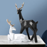 Xpoko Scandinavian Reindeer Sculpture Set of 2