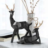 Xpoko Scandinavian Reindeer Sculpture Set of 2