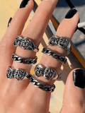 Xpoko Punk Smile & Cry Ring