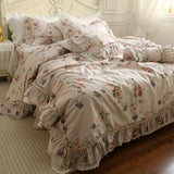 Xpoko Retro Pastoral Princess Rose Bedding Set