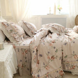 Xpoko Retro Pastoral Princess Rose Bedding Set