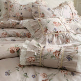 Xpoko Retro Pastoral Princess Rose Bedding Set