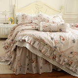 Xpoko Retro Pastoral Princess Rose Bedding Set