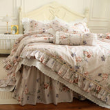 Xpoko Retro Pastoral Princess Rose Bedding Set