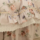 Xpoko Retro Pastoral Princess Rose Bedding Set