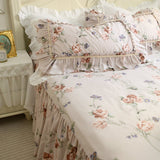 Xpoko Retro Pastoral Princess Rose Bedding Set