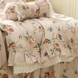 Xpoko Retro Pastoral Princess Rose Bedding Set