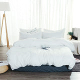 Xpoko White Washed Cotton Bedding Set