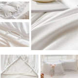 Xpoko Ruffle Lace Bedding Set