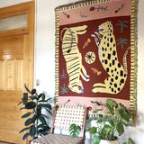 Xpoko Hippie Wild Leopard & Tiger Blanket