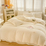 Xpoko Seersucker Fabric Bedding Set