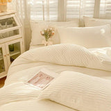 Xpoko Seersucker Fabric Bedding Set