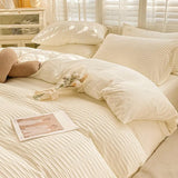 Xpoko Seersucker Fabric Bedding Set