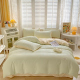 Xpoko Seersucker Fabric Bedding Set