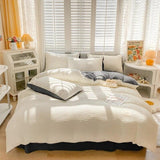 Xpoko Seersucker Fabric Bedding Set