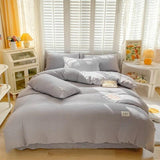 Xpoko Seersucker Fabric Bedding Set