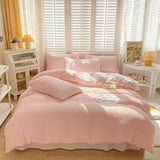 Xpoko Seersucker Fabric Bedding Set