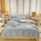 Xpoko Seersucker Fabric Bedding Set