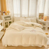 Xpoko Seersucker Fabric Bedding Set