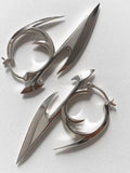 Xpoko Silver Punk Character Earrings