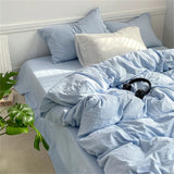 Xpoko Crumpled Sheets Bedding Set