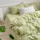 Xpoko Crumpled Sheets Bedding Set