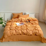 Xpoko Crumpled Sheets Bedding Set