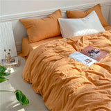 Xpoko Crumpled Sheets Bedding Set