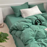 Xpoko Crumpled Sheets Bedding Set