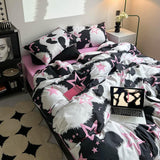 Xpoko Star Cow Print Bedding Set