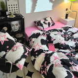 Xpoko Star Cow Print Bedding Set