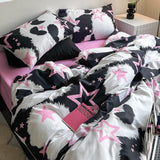 Xpoko Star Cow Print Bedding Set