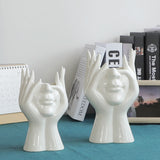 Xpoko Shy Face Ceramic Vase