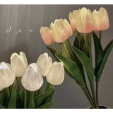 Xpoko Tulip Flowerpot Lamp Night Light 6 PCS LED W347