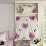 Xpoko Vintage Butterflies Y2K Aesthetic Bedding Set