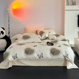 Xpoko Vintage Butterflies Y2K Aesthetic Bedding Set