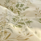 Xpoko Vintage Pale Floral Print Bedding Set