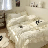 Xpoko Princesscore Soft Ruffled Bedding Set