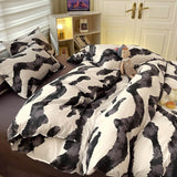 Xpoko Zebra Art Print Bedding Set