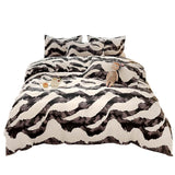 Xpoko Zebra Art Print Bedding Set