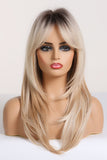 90s lob Mid-Length Wave Synthetic Wigs 24''