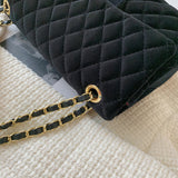 Xpoko Fashion Bags Solid Color Velvet Quilted Bag