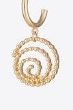Back to school 18K Gold-Plated Alloy Spiral Earrings