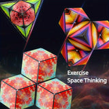 Xpoko 1 Three-dimensional Variety Magic Cube Shashibo Cube Anti Stress Toy Geometry Infinite Magnetic Transform Cube